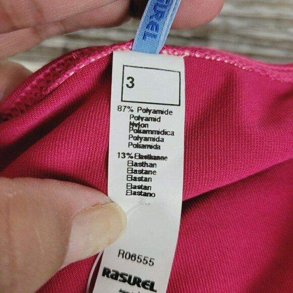 Vintage Rasurel By Lejaby Bathing Suit Bottom Swim Bottom Crimson Sz 3 Large - Picture 9 of 10